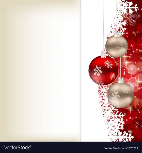 Elegant christmas card template Royalty Free Vector Image