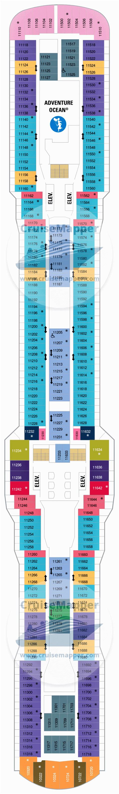 Anthem of the Seas deck 11 plan | CruiseMapper