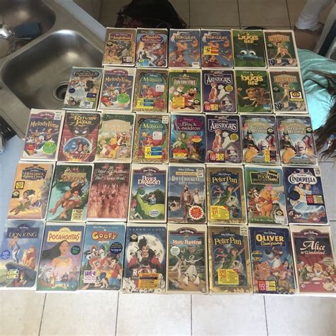 Classic Walt Disney VHS Movies (Lot Of 37) - New and Factory Sealed ...