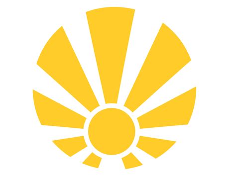 Yellow Shining Sun Logo Icon 12986645 PNG