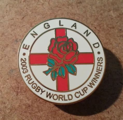 ENGLAND - 2003 Rugby Union World Cup Winners Enamel Badge £4.99 ...