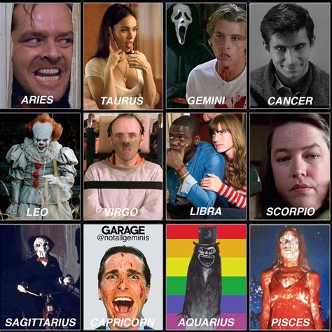 Not All Geminis - the signs as horror movie villains for...