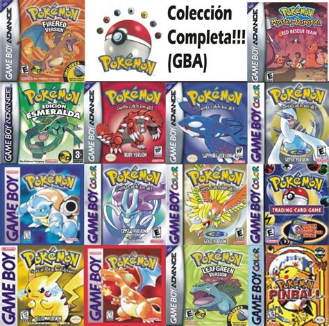 POKEMON: TODAS LAS ROMS DE GB, GBC, GBA,