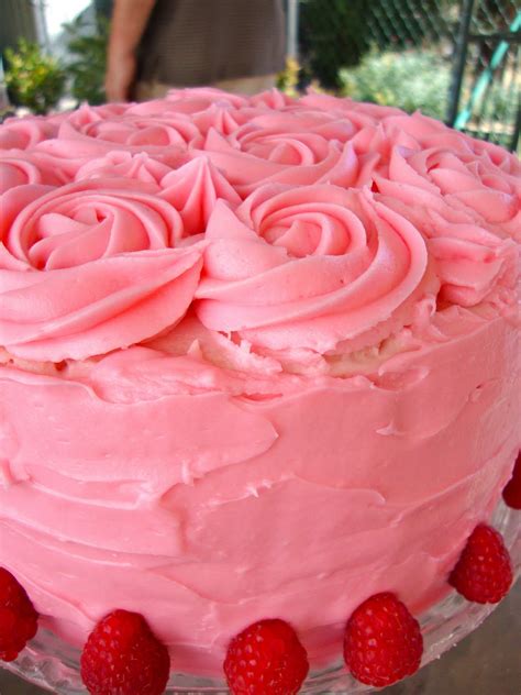 Indulge: Pink Layer Cake with Raspberry Cream Cheese Frosting