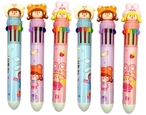 FunBlast 10 In 1 Pens For Kids Ball Pen Set For School&Office-Cartoon ...