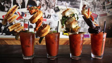 Extreme Bloody Mary Toppings in LA at Spare Tire (Video) - Thrillist