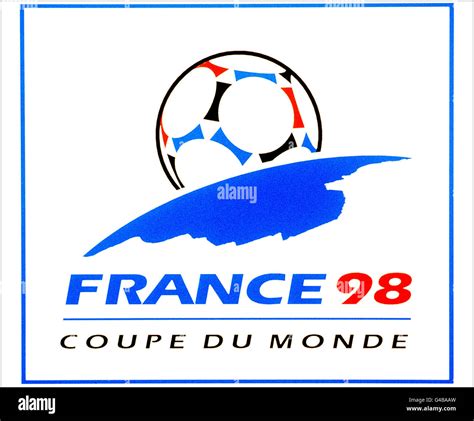 World Cup 1998 AFP PHOTO Official logo for the 1998 World Cup to be played in France from 10 ...