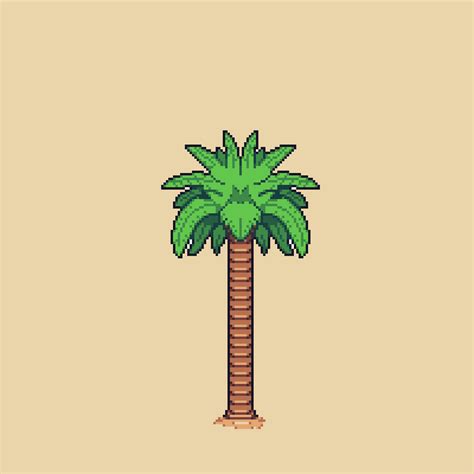 [OC] Palm Tree : r/PixelArt