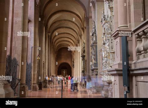 Interior of Mainzer Dom Cathedral Church; Mainz; Germany Stock Photo ...