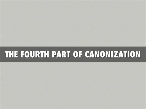 Canonization Process by Jared Nelson