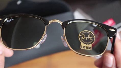 (Ray Ban CLUBMASTER classic) Unboxing, detalles, originales. (review español) - YouTube