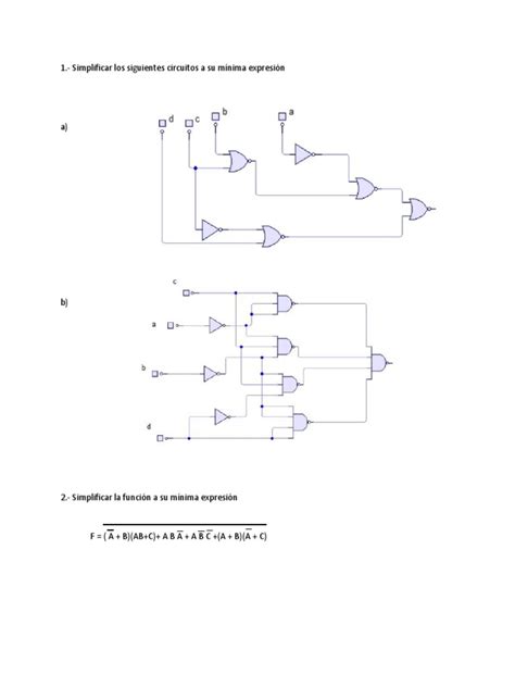 Ejercicios de Algebra Booleana | PDF