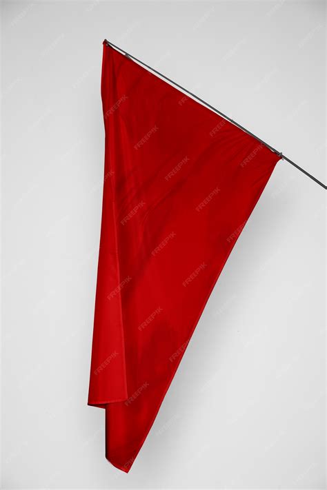 Free Photo | Red flag waving