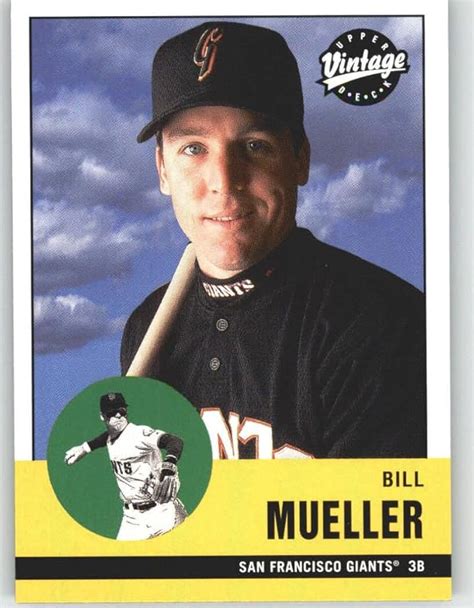 2001 Upper Deck Vintage #260 Bill Mueller - New York Giants (Baseball ...