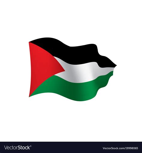 Palestine flag Royalty Free Vector Image - VectorStock