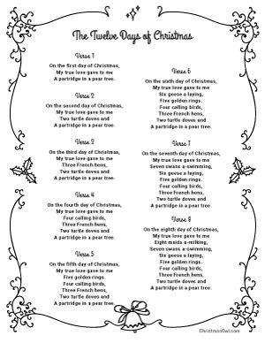 Printable Christmas Carol Lyrics | Page 3