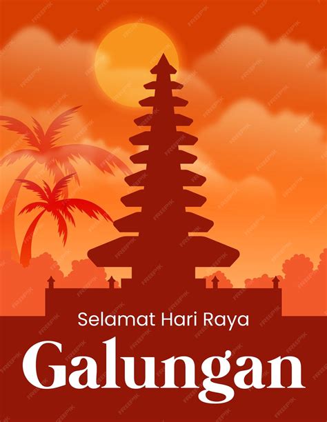 Premium Vector | Galungan card 47