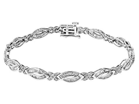 White Diamond 10k White Gold Tennis Bracelet 2.00ctw - SDG393 | JTV.com