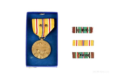 Asiatic Pacific Campaign Medal with Ribbon Bars (34) (UL/3) (L)