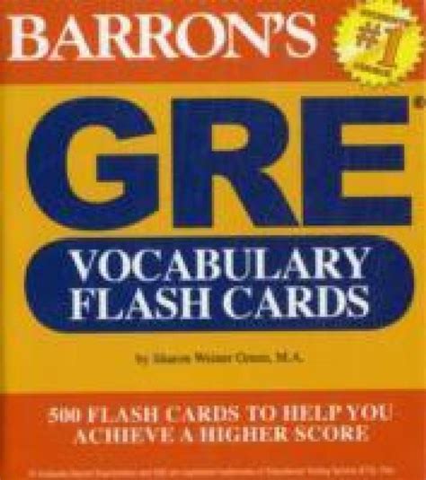 Barron's GRE Vocabulary Flash Cards - Buy Barron's GRE Vocabulary Flash ...