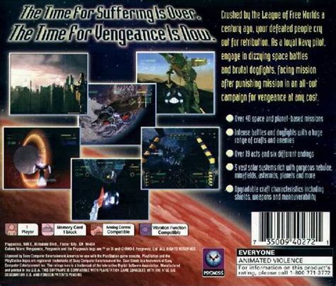 Colony Wars: Vengeance Box Shot for PlayStation - GameFAQs