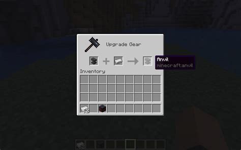 Smithing Table Anvil Repair Minecraft Data Pack