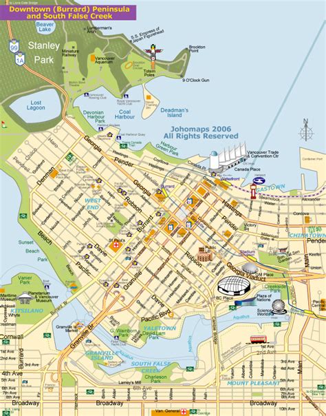 Map of Vancouver - JohoMaps