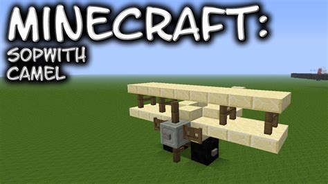 Minecraft: WWI Aircraft - Sopwith Camel Tutorial - YouTube