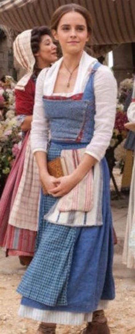 Belle Blue Village Dress PDF sewing pattern 2017 movie Belle Emma Watson Belle peasant costume ...