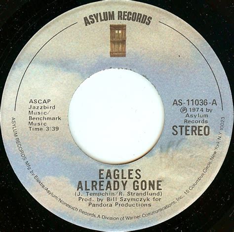 Eagles – Already Gone (1974, Vinyl) - Discogs