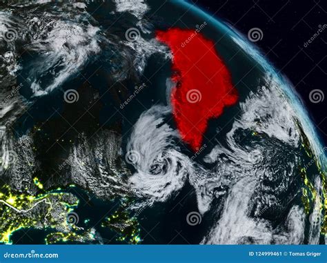 Greenland at night stock illustration. Illustration of earth - 124999461