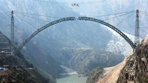 Railways complete the Arch closure of the iconic Chenab Bridge, World’s ...