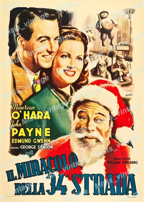 Miracle On 34th Street 1947 Vintage Movie Poster Reprint 7