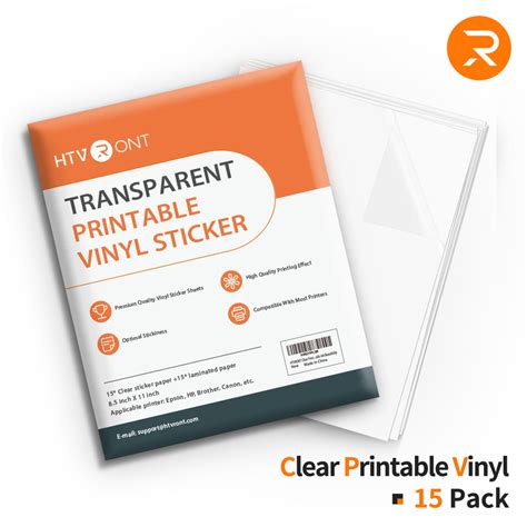 Clear Printable Vinyl Sticker Paper