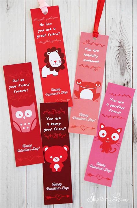 Valentine Printable Bookmarks | Skip To My Lou