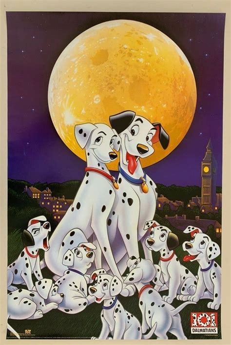 Disney's 101 Dalmatians Poster | Walt disney company, Classic cartoons ...