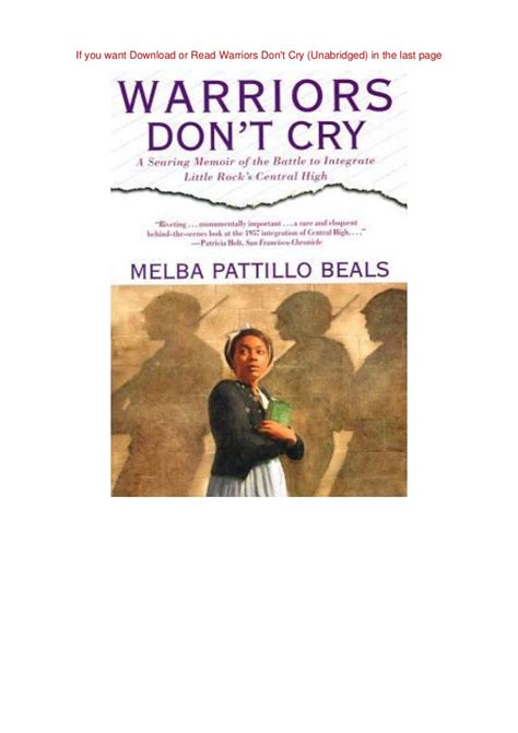 Free files ebooks Warriors Don't Cry (Unabridged) By Melba Pattillo Beals free ebooks epub ...