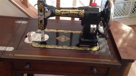 White Rotary Sewing Machine - YouTube