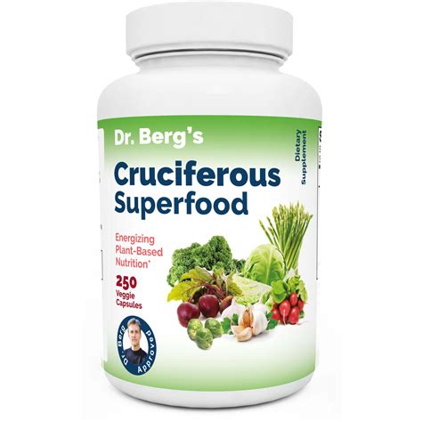 Dr.Berg Cruciferous Superfood, 250 Veggie Capsules, Support Healthy Liver | Dr Nutrition UAE