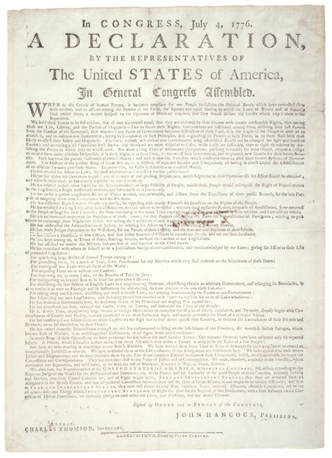 Declaration of Independence, 1776 | Gilder Lehrman Institute of American History