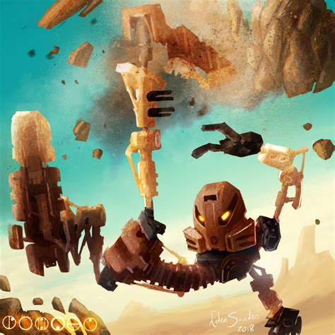 Creative Mechanics • The final Bionicle illustration; Pohatu, Toa of...