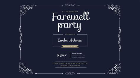 Free Google Slides Farewell Party Invitation Template PowerPoint