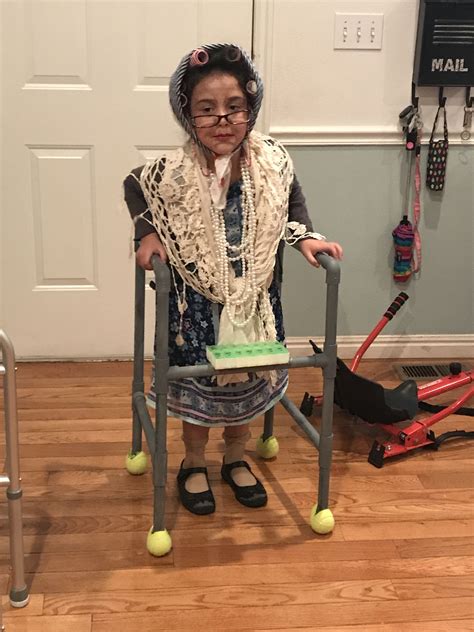 Pin by Deanna Mendez on 100th day of school | School event dress, Old lady costume, Old people ...