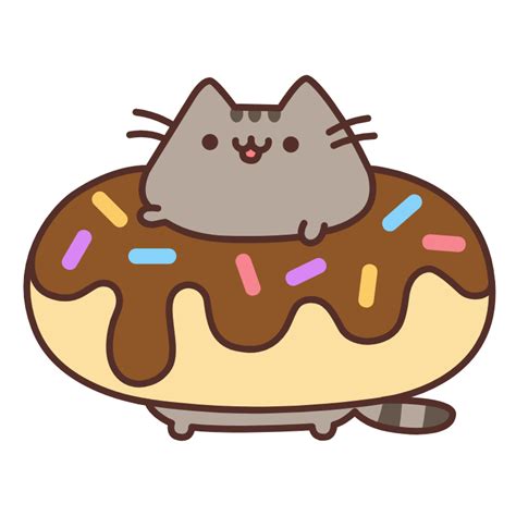 Pusheen in a Donut | Cute doodles, Pusheen cute, Cat doodle