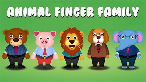 Finger Family Collection | Top 5 Animal Finger Family Songs - YouTube