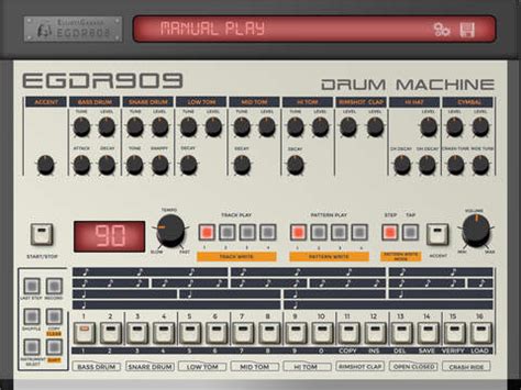 EGDR909 - 909 Drum Machine by ElliottGarage - Drum Machine App