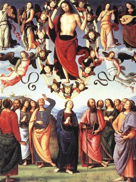 The Ascension of Christ, 1495 - 1498 - Pietro Perugino - WikiArt.org