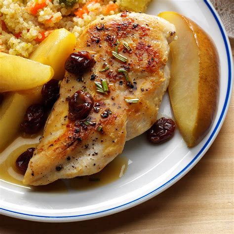 Balsamic Chicken & Pears Recipe | Taste of Home