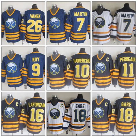 2020 Wholesale Buffalo Sabres Hockey Jerseys 7 Rick Martin 10 Christian Ehrhoff 9 Derek Roy ...