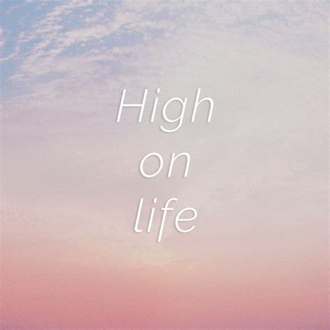 High on life quote on a pastel sky background | free image by rawpixel.com / HwangMangjoo | Life ...